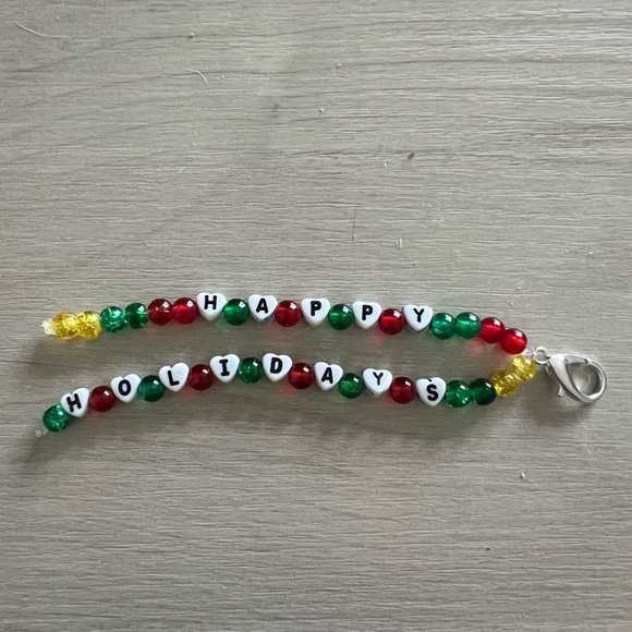 Accessories - Handmade Happy Holidays Christmas Keychain